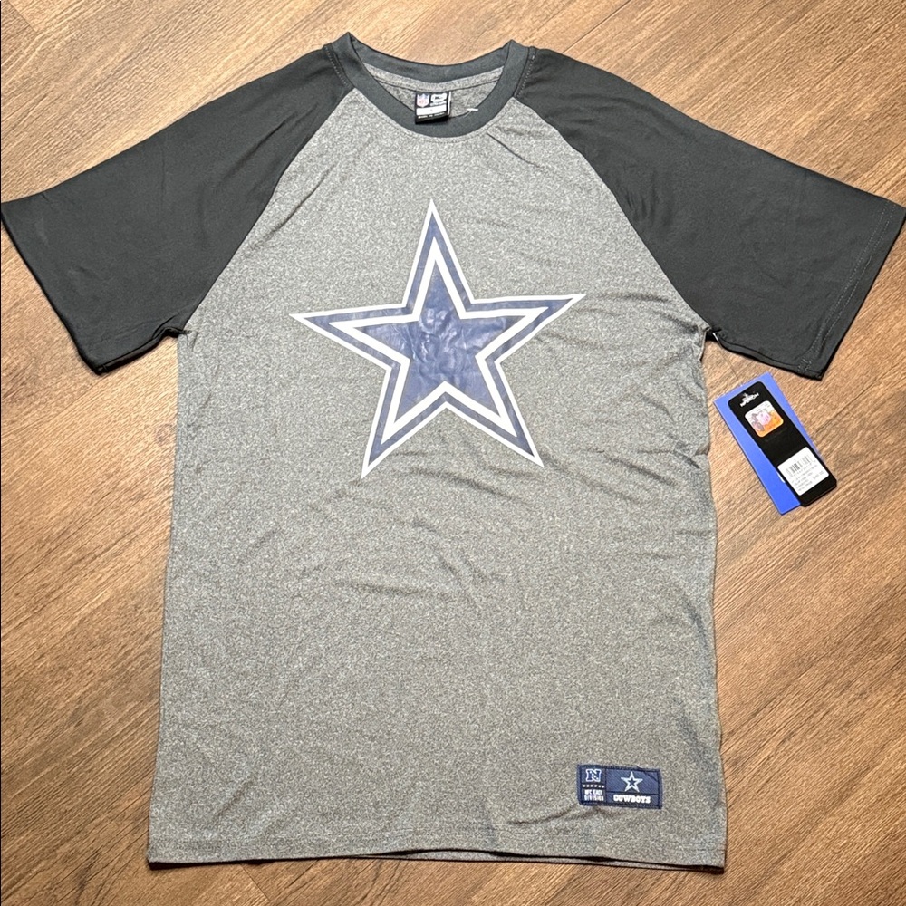 NFL Gray and Black Star Logo Men's Tee